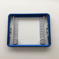Nummernschildhalter aus Aluminium Blau