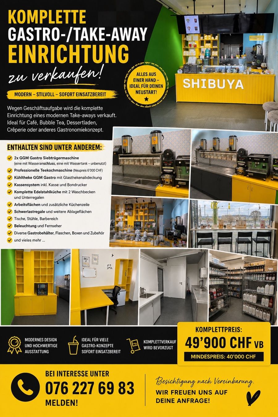 Cucine complete: Komplette Gastro/Take Away Einrichtung – Usato da Rorschach venduto da Inaya03
