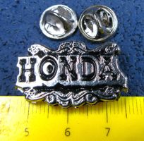 HONDA LOGO 2NÄGEL PIN SILBRIG GEPRÄGT VINTAGE