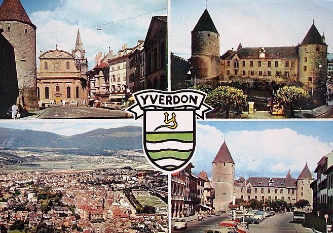 Cartes postales: YVERDON Auto – D'occasion à Jona par philajona