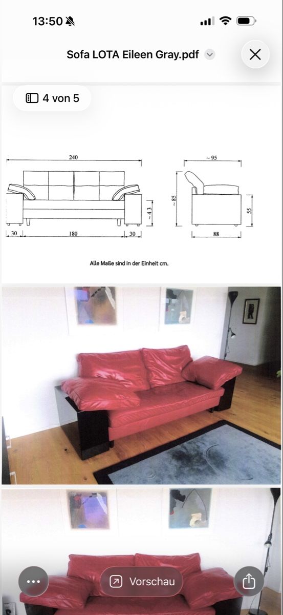 Divani: Designersofa Lota von Eileen Gray – Usato da Gais venduto da liv_h8cz 1
