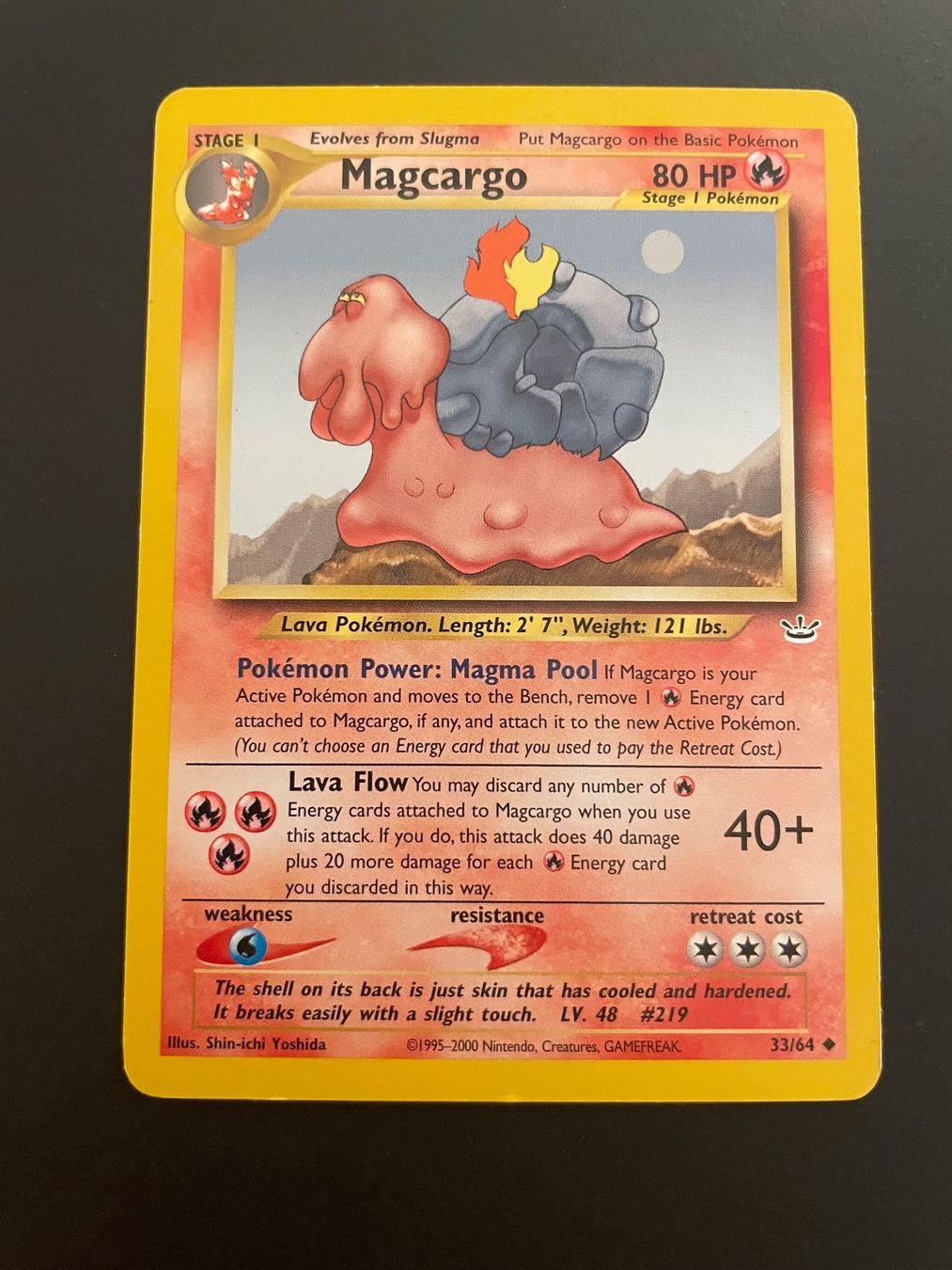 Pokémon Carte collezionabili: Magcargo Neo Revelation 33/64 – Usato da Zürich venduto da pokemon_cards