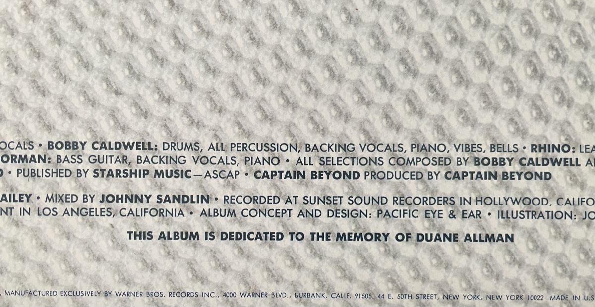 Dischi in vinile: Captain Beyond - Same - Promo Vinyl LP - Rarität  – Usato da Olten venduto da Bluespapst 2
