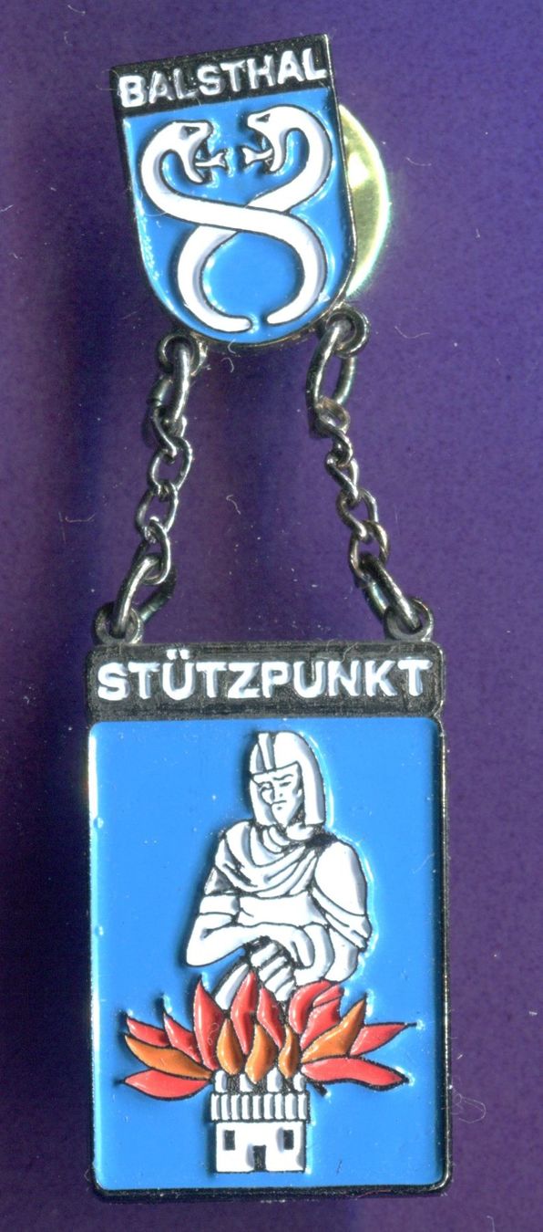 Plaketten & Abzeichen: Feuerwehr  STÜTZPUNKT  BALSTHAL – Gebraucht aus Winterthur von Sammleroase