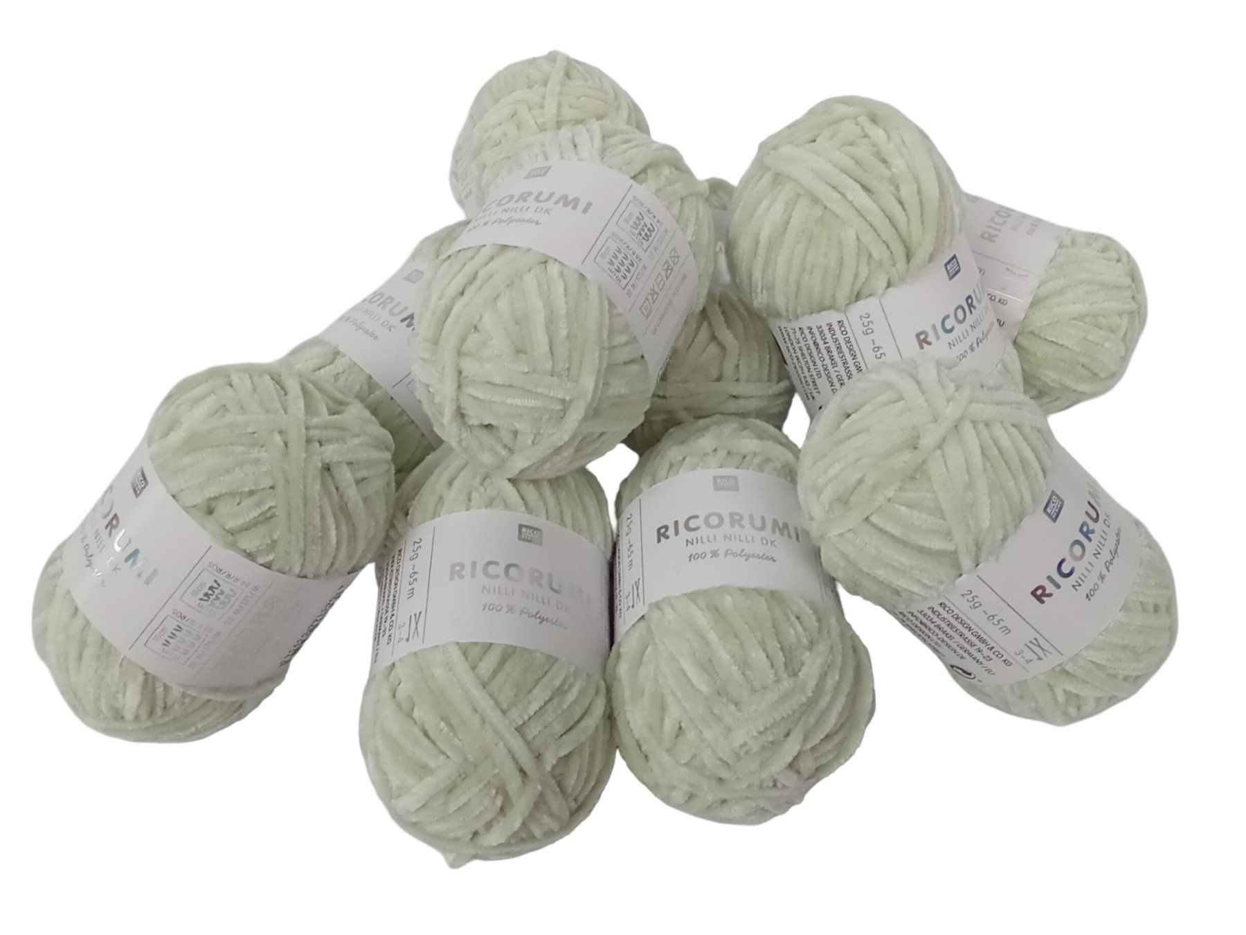Wolle: RICO DESIGN flauschiges Garn Mint 10 Stk. – Neu (gemäss Beschreibung) aus Suhr von Restwert_Suhr