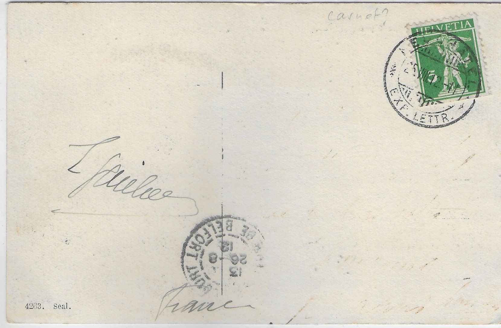 Cartoline postali: Neuchatel et les Alpes - coloriert – Usato da Ettingen venduto da Kartenplanet 1