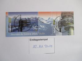 Block Bulle 2015 mit 2 Voll Ausgabetagsstempel