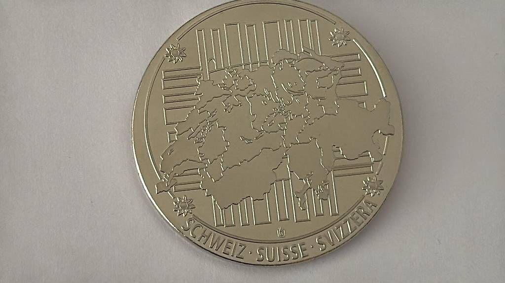 Tutti le monete: Versilberte 20 franken 1979 – Nuovo e nell'imballaggio originale da wattwil venduto da Nafri07 1
