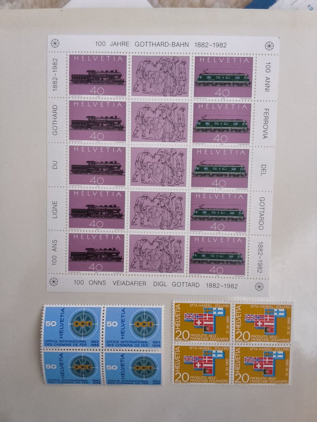 Tous les timbres: Set Neue Briefmarken, ungebraucht – Neuf (Voir description) à Hallau par histoiremerveilleuse