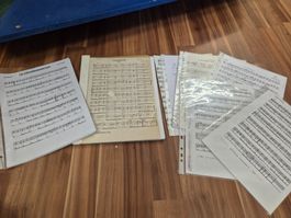 Alte Notenblätter Sammlung, diverse Stücke,  G