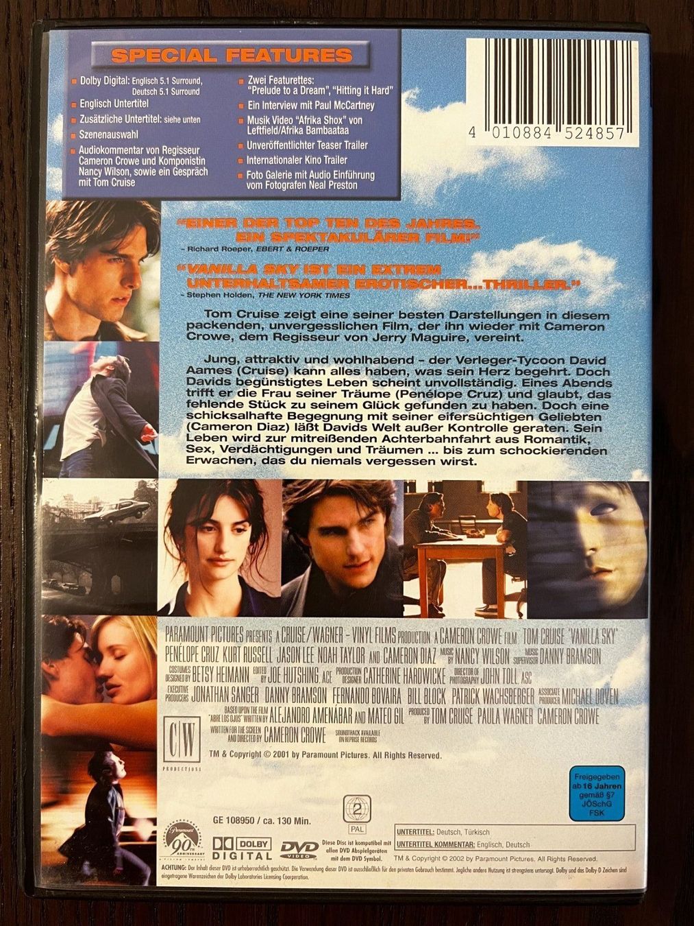 Alle DVDs: Vanilla Sky – Gebraucht aus Zürich von FilmFreunde 1