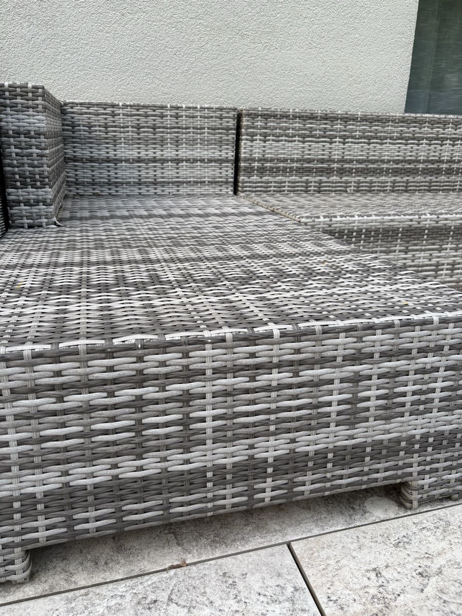 Divani: Loungemöbel Rattan Optik grau Set 2-teilig – Usato da Buchs sg venduto da Krispykristy 2