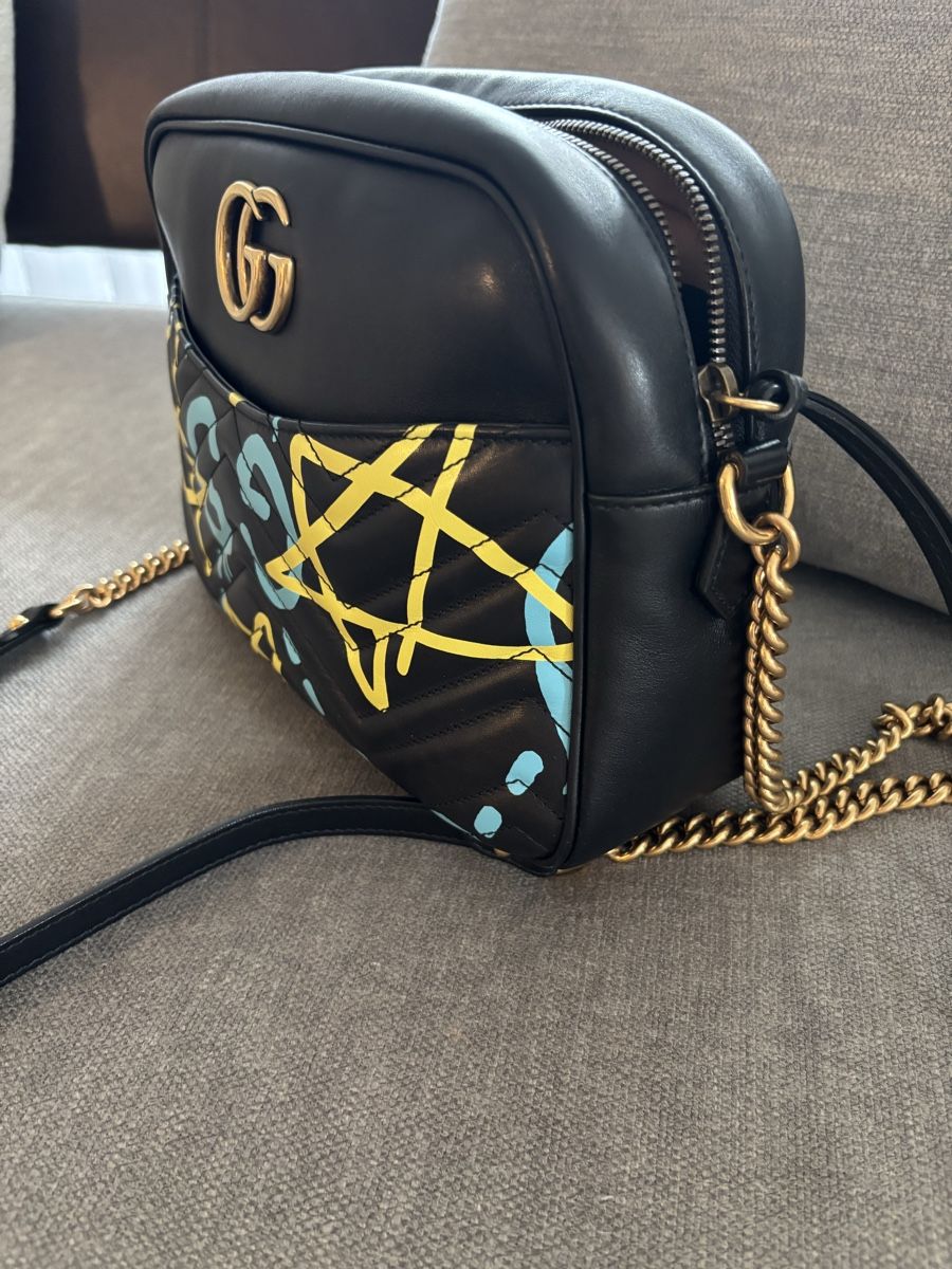 Gucci Borse da donna: Gucci GG Marmont Ghost Graffiti-Tasche – Nuovo (secondo la descrizione) da Tägerwilen venduto da Maxico2008 2