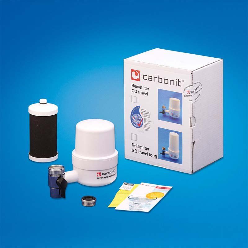 Installations sanitaires: Carbonit Go Travel Wasserfilter mit Filter + Ersatzfilter – Neuf avec emballage d'origine à Gränichen par Specops