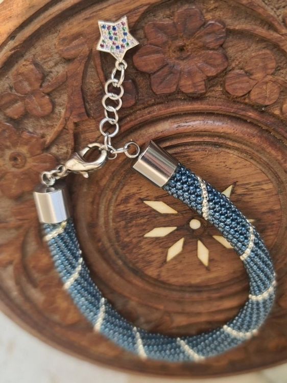 KELITCH Leder Armband Mit Miyuki Perlen - Handgewebt, Einstellbar, Für Damen, Geschenk Für Freundin, Mutter