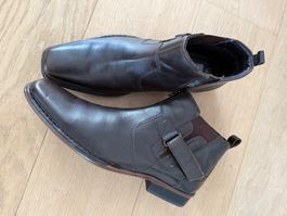 Stiefelette Herren braunes Leder v. Mercedes Gr. 43 NEU