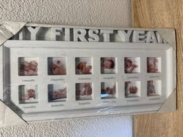 NEU & OVP: "My First Year" Baby Bilderrahmen (Weiss)