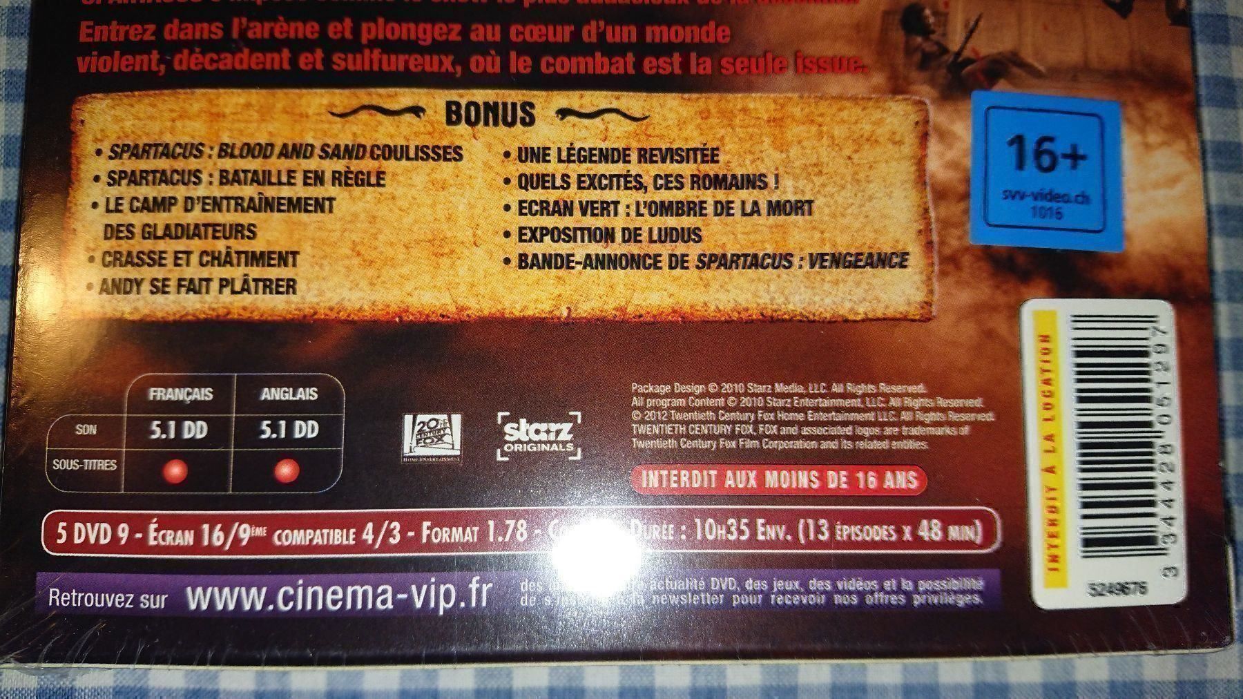 Alle DVDs: Spartacus / Saison 1 – Neu und originalverpackt aus Cortaillod von signep 2