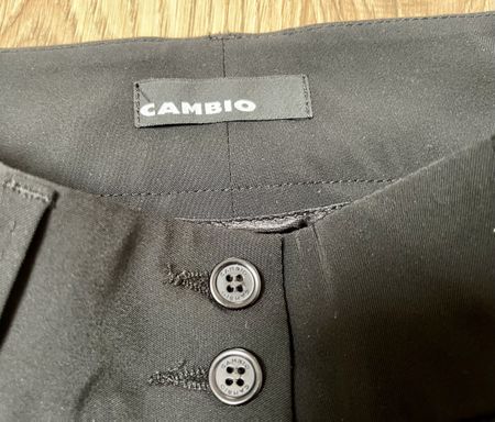Schwarze Stoffhose CAMBIO Gr. 34 Businesshose Damenhose Hose