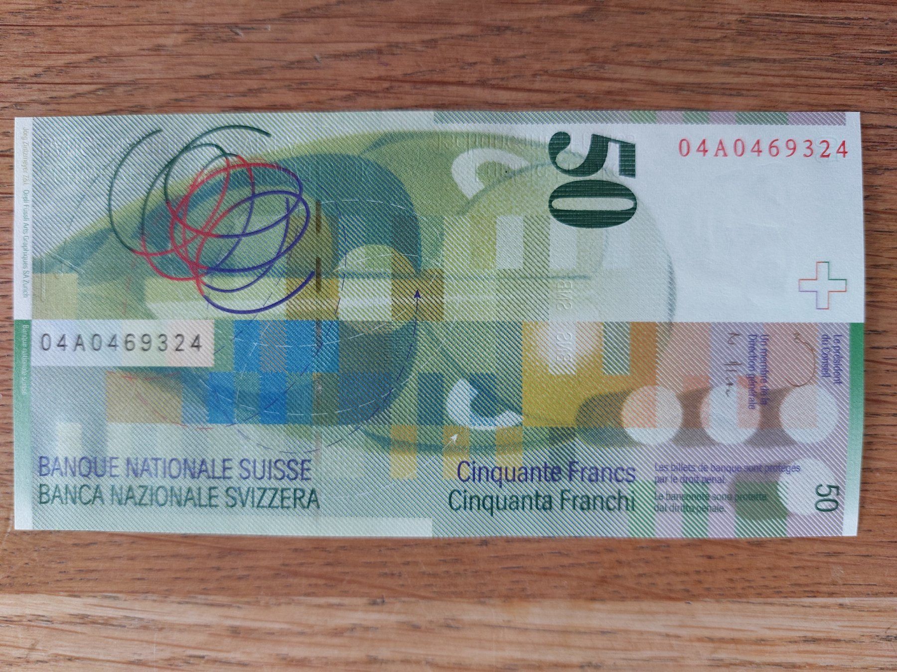 Banknoten: 50 CHF Note - Sophie Taeuber-Arp – Neu (gemäss Beschreibung) aus Dietwil von  1