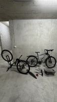 Bicycle accessories: rear rack, basket, mudguards