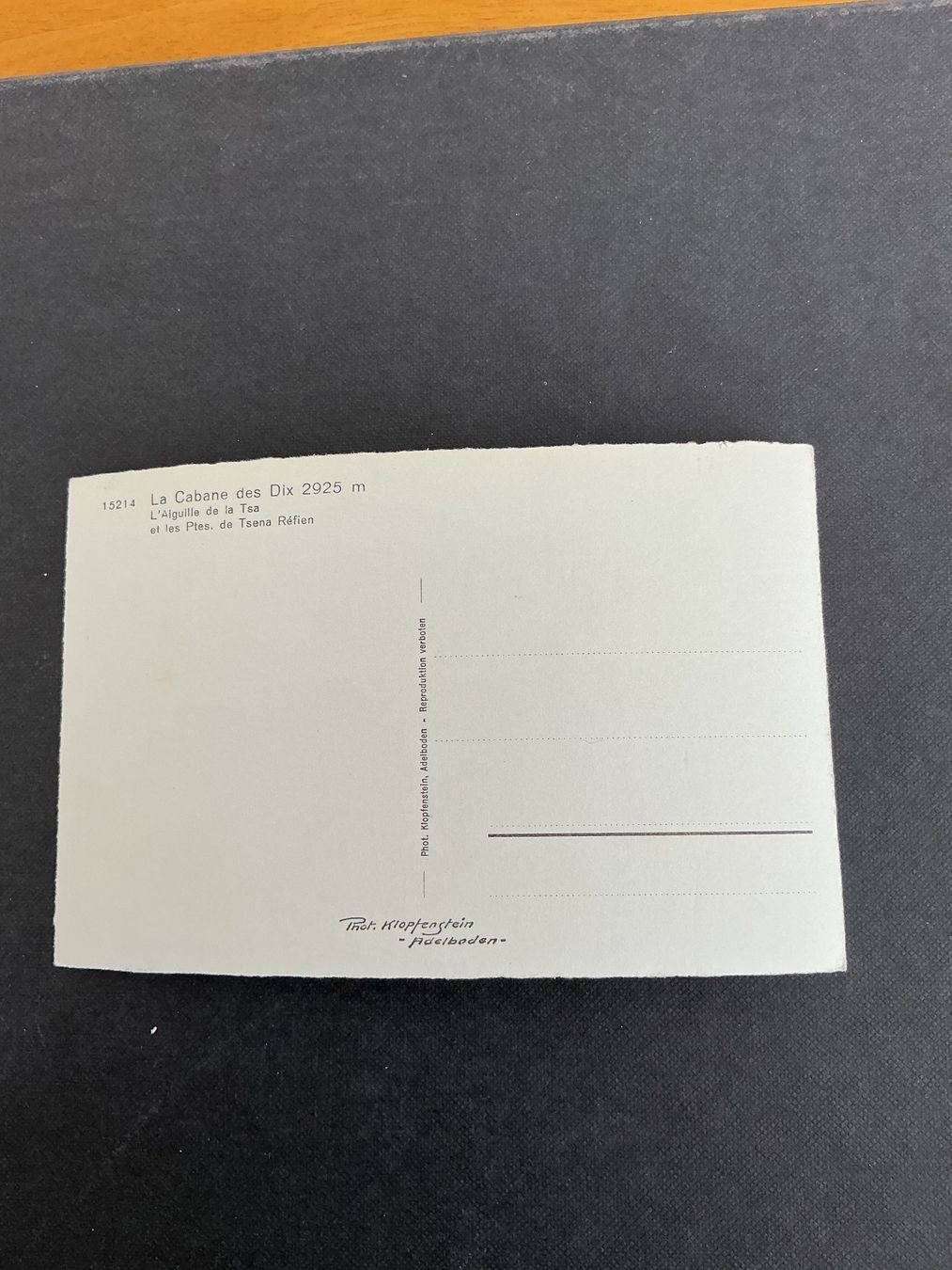 Cartoline postali: Cabane des Dix 2925m - Klopfenstein Adelboden – Usato da Bassersdorf venduto da F-104fan 1