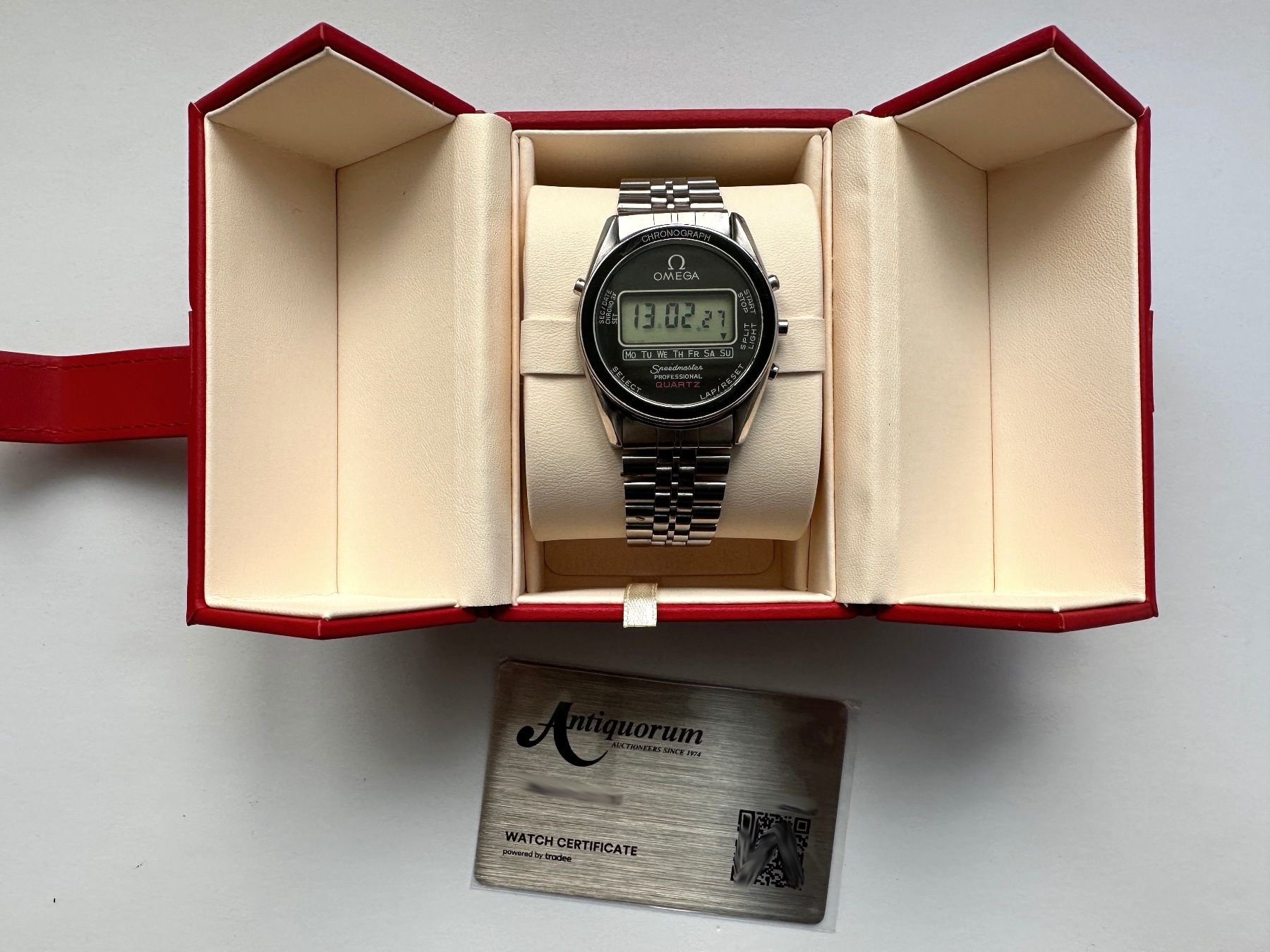 Omega Orologi: Omega Speedmaster Professional LCD Moon Watch 186.0004 – Usato da Matten b. Interlaken venduto da cour13 9