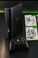 Xbox 360 Konsole schwarz mit Controller und 11 Spielen