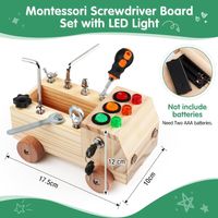 Montessori Spielzeug ab 3 Jahr Holz Busy Board