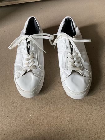 Weisse Zara Leder Sneakers, Grösse 42 
