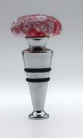 Flaschenverschluss Murano Glas Blumen