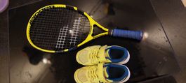 3 Raquettes de tennis + Chaussure Gr. 31