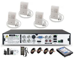 Caméra de surveillance 4 X PIR , Kit AHD