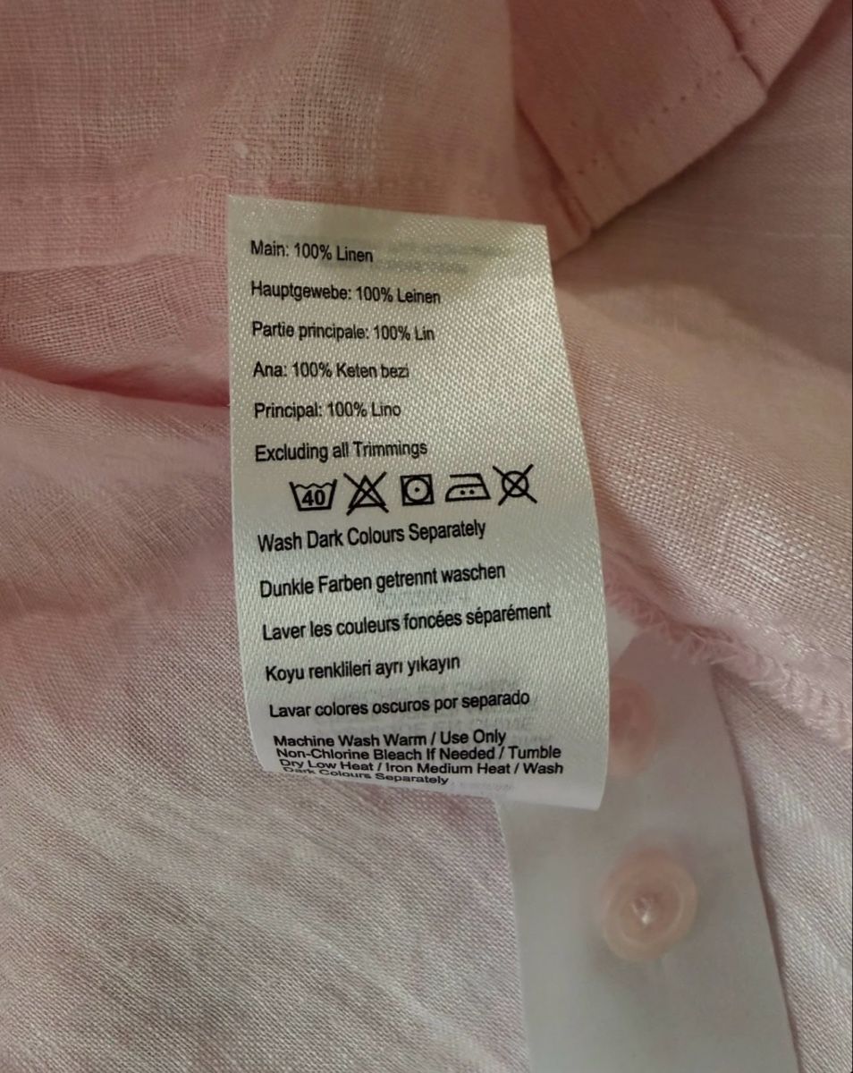 Chemisiers: PINK LINEN SHIRT – Neuf (Voir description) à Puplinge par yav_9r9f 1