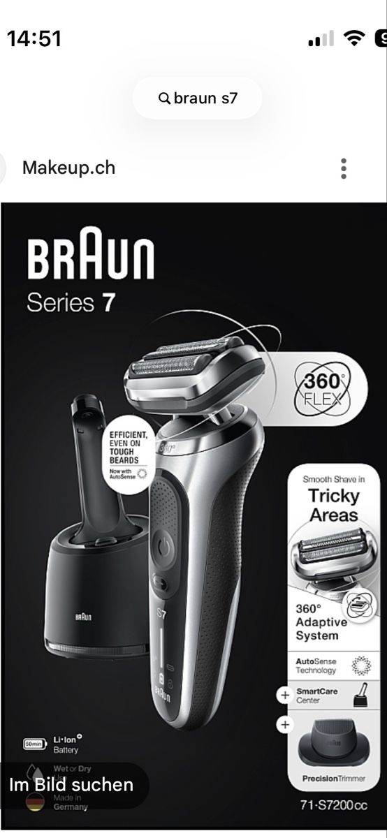 Braun Rasoi & Lamette da barba: Braun S7 Rasierer – Usato da Wettingen venduto da DarMarElla