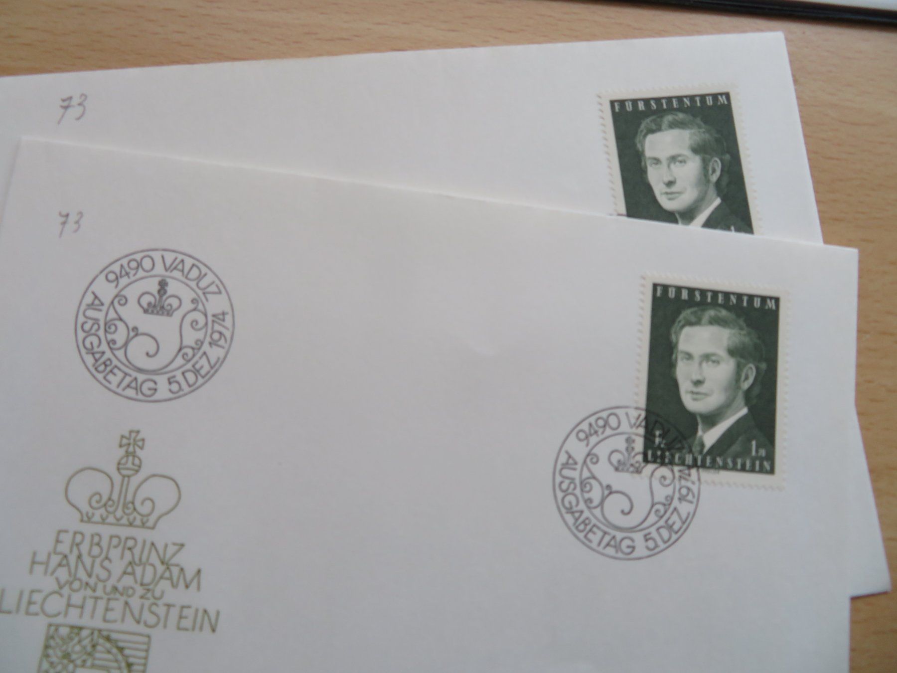 Alle Briefmarken: Liechtenstein FDC 1974 – Gebraucht aus Untereggen von Geobrocki 3