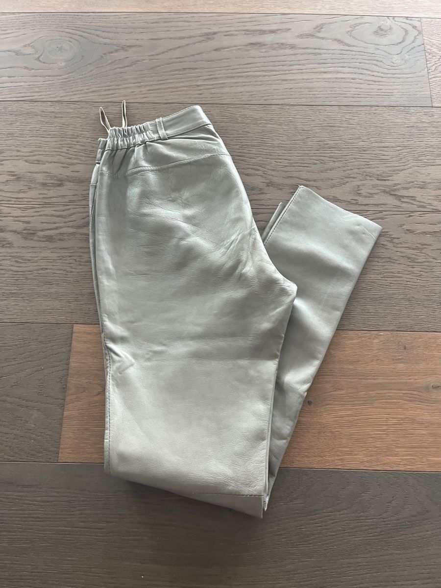 Hosen: Lederhose beige Gr. 38 Patrizia Dini – Gebraucht aus Diepoldsau von Soleil0425 1