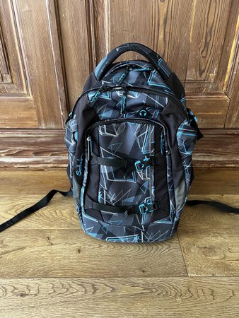 Satch Schulrucksack blau-schwarz