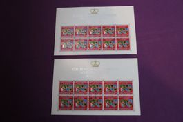 Lichtenstein, 1968 Silberhochzeit, 2 Bögen, beide gestempelt