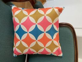 2 Kissenbezüge für Zierkissen Retro Style Masse 40x40cm