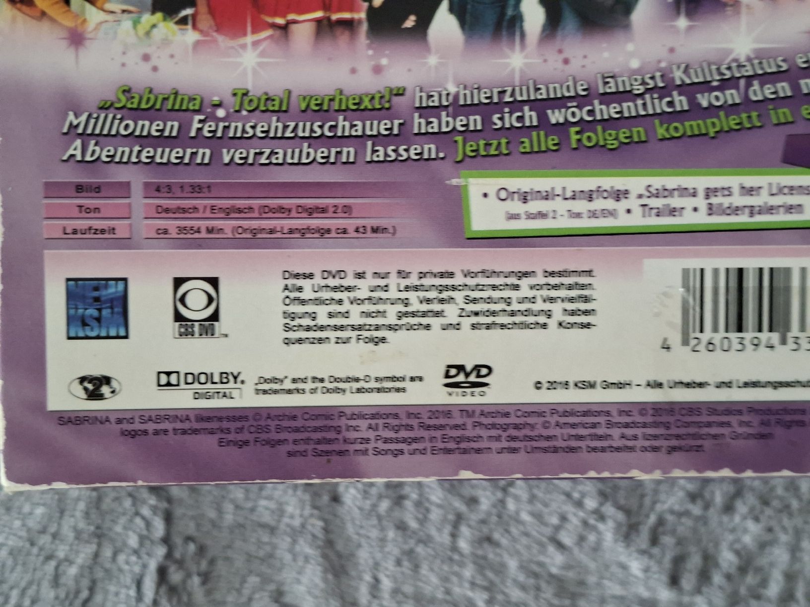 Tutti i DVDs: SABRINA TOTAL VERHEXT  1 - 7 – Usato da Aesch BL venduto da Burschi59 5