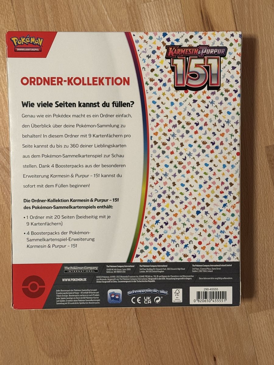 Pokémon Sammelbilder & Trading cards: Pokemon 151 Ordner Collection DE – Neu und originalverpackt aus Oberhasli von lor_6km9 1