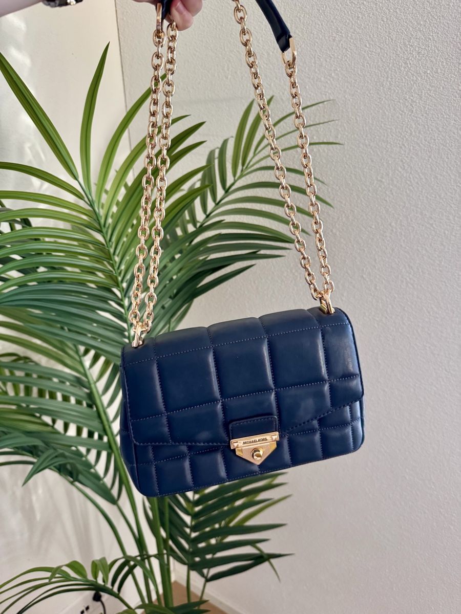 Michael Kors Borse da donna: Lammleder Damentasche von Michael Kors in Dunkelblau – Nuovo (secondo la descrizione) da Spreitenbach venduto da TheStyleAtelier
