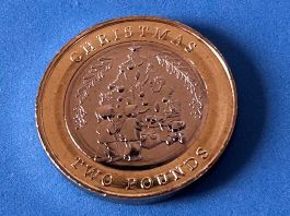 Gibraltar - 2 Pounds - Christmas 2023 UNC