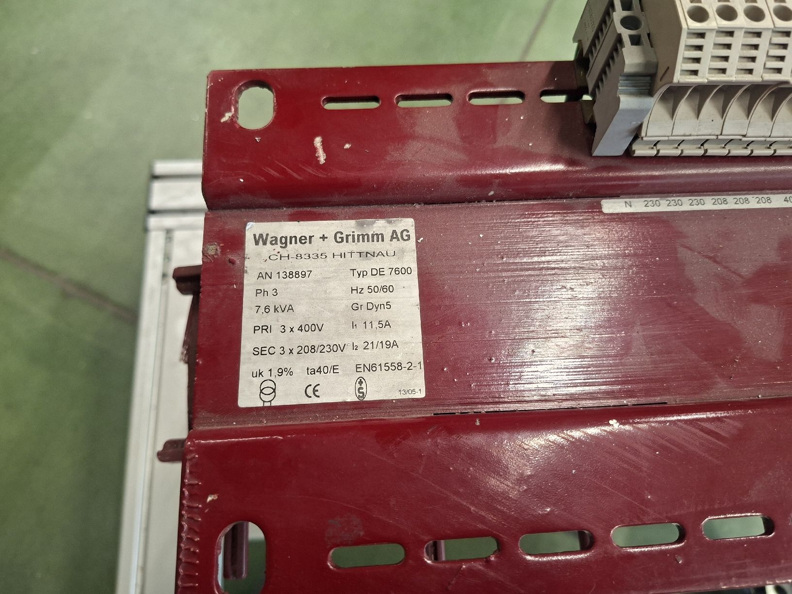 Composants électroniques: Transformator Wagner + Grimm AG Typ DE 7600 7.6 kVA – D'occasion à Mandach par Grapo1 1