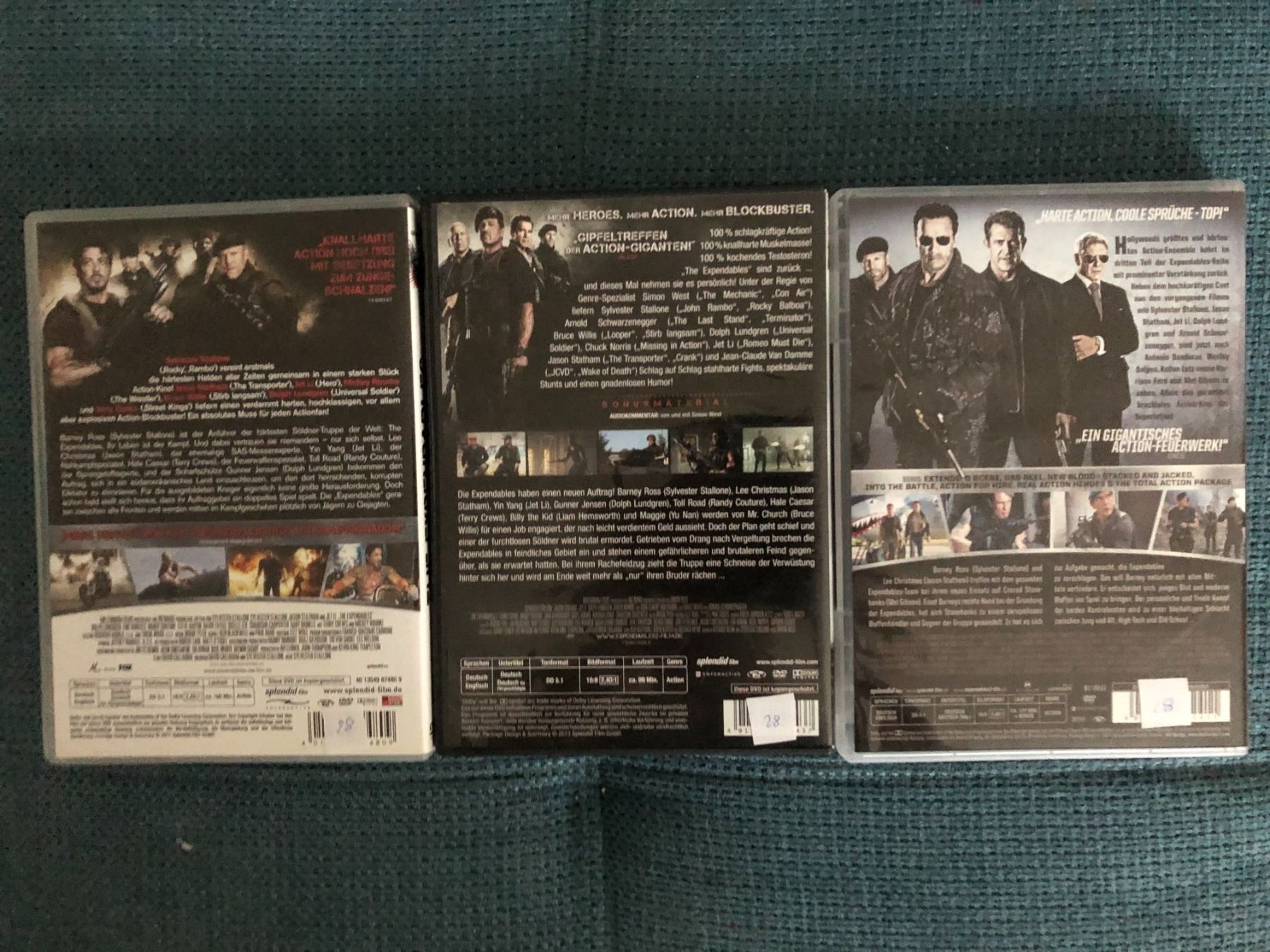 Tutti i DVDs: The Expendables 1-3 (komplette Trilogie) – Usato da Basel venduto da jannickpascal 1