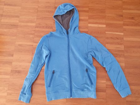 Benetton Sweatshirt mit Reissverschluss und Kapuze Gr. 160