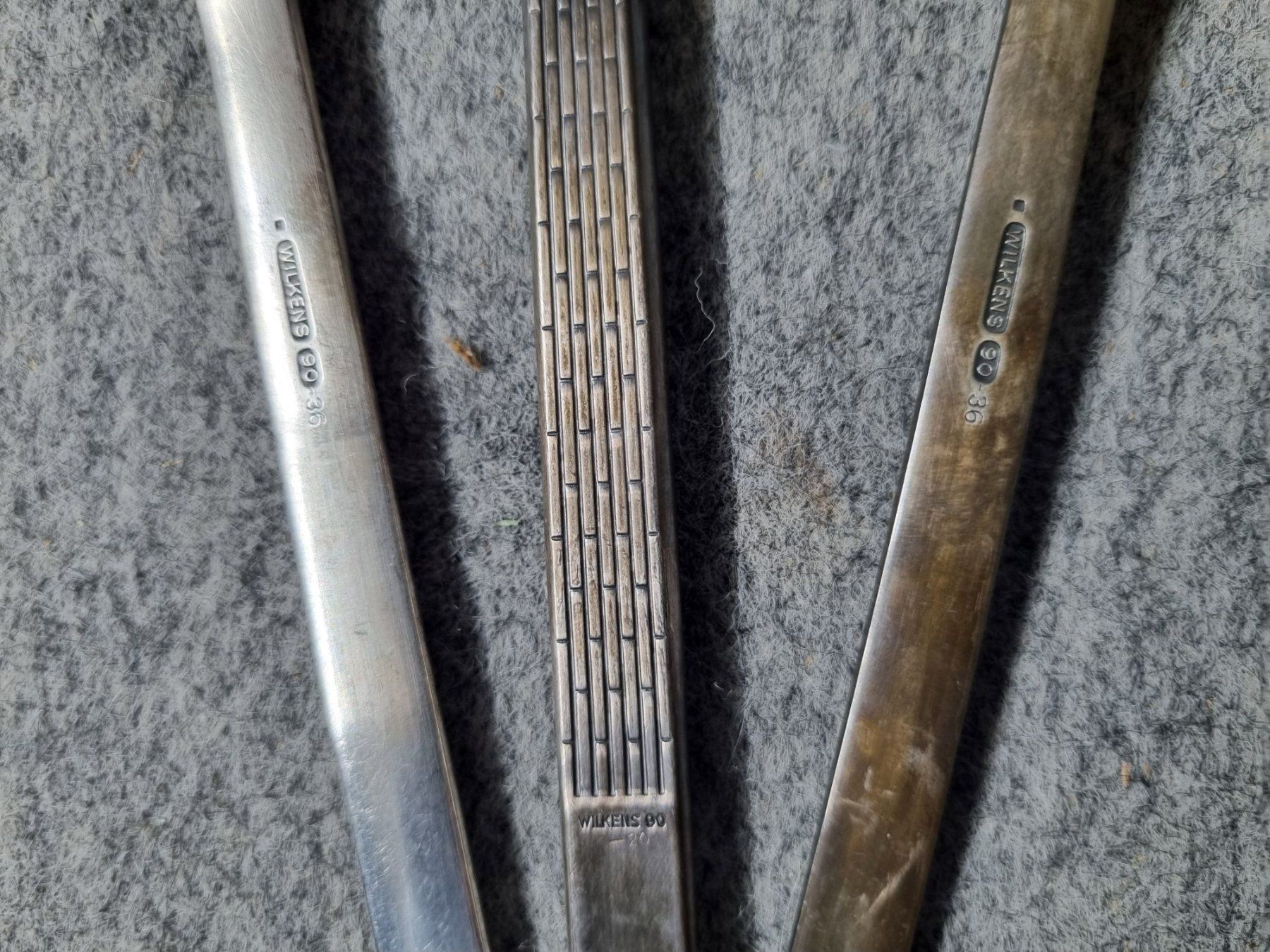 Set di posate: Silber Besteck 3 teilig Löffel Messer Gabel – Usato da Oberentfelden venduto da Creapoint 3
