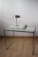 Vintage Beistelltisch Chrom Glas Bauhaus Mid Century Design