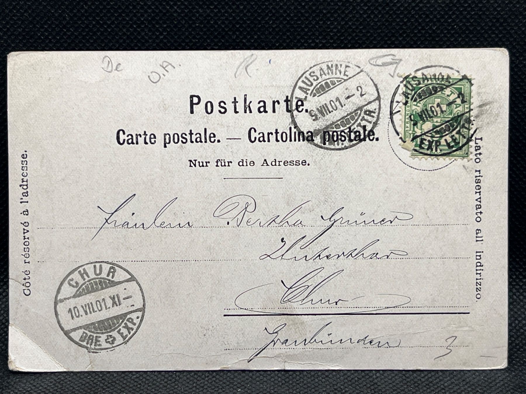 Ansichtskarten: Lausanne – Gebraucht aus Widnau von Brusi9 1